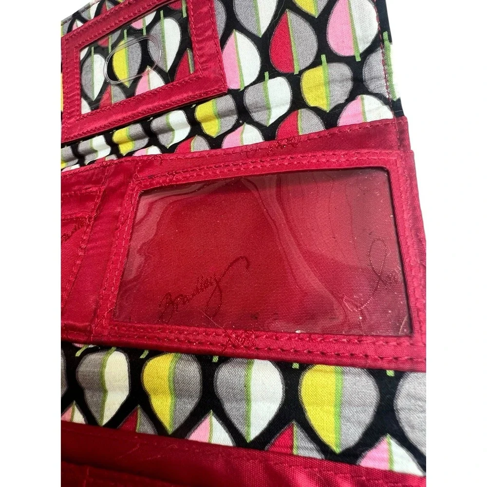 Vera Bradley RFID Georgia Wallet in Cardinal Red - Trifold - Picture 4 of 14